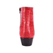 Load image into Gallery viewer, Jazzy Jackman Leather Print Ankle Length Boots
