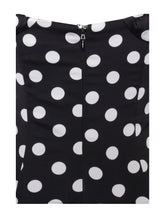 Load image into Gallery viewer, Umika Black Polka Dots Bubble Hem Mini Dress
