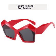 Load image into Gallery viewer, Oversized Square Cateye Polarized Sunglasses Big Trendy Style Fashionable Personality Big Frame Sunglasses New Fashionable &amp; Popular Street Style Sunglasses For Women
