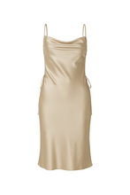 Load image into Gallery viewer, Cannes Keyhole Satin Mini Dress
