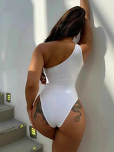 Load image into Gallery viewer, Stylish One-Piece Swimsuit with Contrast Panel Design
