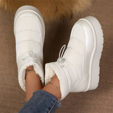 Load image into Gallery viewer, Women’s Fleece-Lined Short Boots – Warm Cotton Lined Winter Ankle Boots
