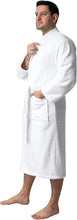 Load image into Gallery viewer, Bagno Milano Men’s 100% Organic Turkish Cotton Terry Bathrobe – Certified Soft, Absorbent, Kimono-Style Robe for Spa &amp; Lounge
