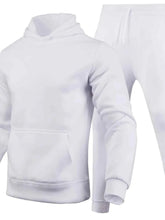 Load image into Gallery viewer, Men's Full Size Long Sleeve Hoodie and Pants Set Plus Size
