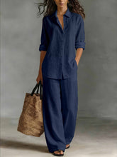 Load image into Gallery viewer, Women's Bohemian Top &amp; Pants Set – Resort Lounge Co-ord
