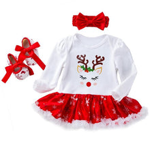Load image into Gallery viewer, Cute Deer Christmas Costumes For Kids Long Sleeve Baby Girl Clothes Set Unique Design Perfect For Kids
