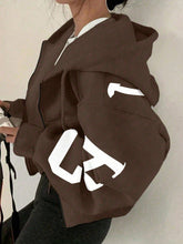 Load image into Gallery viewer, Women’s Zip-Up Printed Sweatshirt – Long Sleeve Casual Jacket
