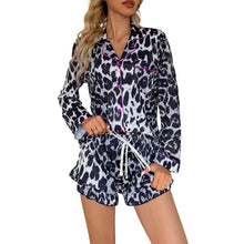 Load image into Gallery viewer, Women’s Milk Silk Leopard Print Pajama Set
