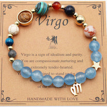 Load image into Gallery viewer, Twelve Constellations Bracelets - Natural Stone Beaded Bracelets with Eight Planet Designs
