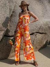 Load image into Gallery viewer, Wide Leg Jumpsuit - Tied Printed Tube
