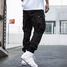 Load image into Gallery viewer, Multi-pocket Cargo Pants Men&#39;s Casual Hip-Hop Drawstring Trousers Outdoor Streetwear Sports Pant
