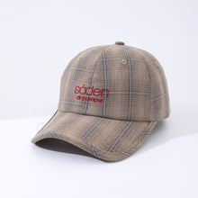 Load image into Gallery viewer, Women's Striped Checkered Embroidered Baseball Cap – 4 Colors
