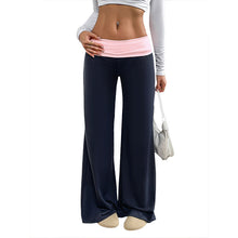 Load image into Gallery viewer, Women’s Wide-Leg Patchwork Pants
