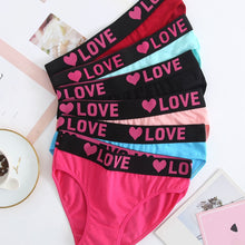 Load image into Gallery viewer, Soft Touch 6-Pack Seamless Bikini Briefs for Women – Colorful Drop Waist Cotton Panties with Stretch Fit &amp; Alphabet Print – Women&#39;s Everyday Lingerie &amp; Underwear Essentials for Summer
