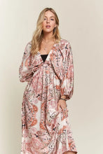 Load image into Gallery viewer, Printed V-Neck Batwing Sleeve Summer Dress For Women – Vibrant Print, Chic &amp; Relaxed, Flattering, Effortlessly Stylish
