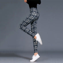 Load image into Gallery viewer, Women’s Plaid Yoga Leggings – Mid Waist Push-Up Pants
