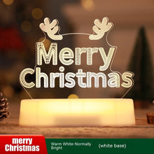 Load image into Gallery viewer, Christmas Decoration 3D Lamp Acrylic LED Night Lights New Year Valentines Day Christmas Kids Gift Christmas Ornaments
