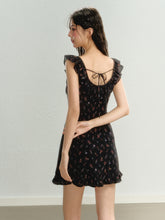 Load image into Gallery viewer, Women’s Sleeveless Floral Suspender Skirt
