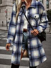 Load image into Gallery viewer, Women’s Plaid Shacket Set – Flannel Shirt Jacket &amp; Distressed Denim Shorts
