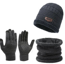 Load image into Gallery viewer, Winter Scarf Gloves Three-piece Set - # BOAA23510001

