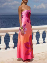 Load image into Gallery viewer, Stylish Printed : Tube Maxi Dress
