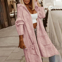 Load image into Gallery viewer, Women's Textured Hooded Longline Jacket
