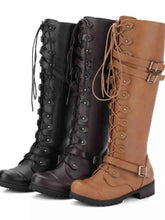 Load image into Gallery viewer, Lace-Up Boots : With Buckle Straps
