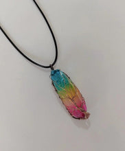 Load image into Gallery viewer, Hot Selling Stone Crystal Pillar Tree Of Life Pendant Ins Fashion Necklace
