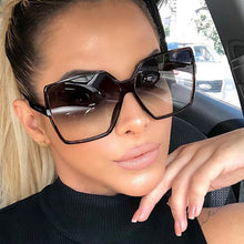Load image into Gallery viewer, Vintage Big Frame Sunglasses – UV400 Fashion Shades
