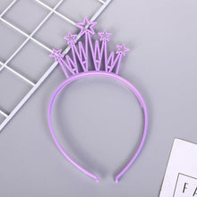 Load image into Gallery viewer, 6pcs Plastic Crown Headbands Baby Girl Kids Tiara Hairbands Hair Hoop Accessories Hair Band Headwear Gorgeous Hair Accessories For Women

