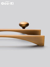 Load image into Gallery viewer, 6PCS Set Nordic Modern Glam Brushed Bronze Drawer Knobs Kitchen Door Handles Cupboard Door Handle Cabinet Handles for Furniture Hardware  Brushed Brass Handle Modern Minimalist Cabinet Pull Drawer Handle Wardrobe Cabinet Hardware
