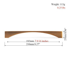 Load image into Gallery viewer, 6PCS Set Nordic Modern Glam Brushed Bronze Drawer Knobs Kitchen Door Handles Cupboard Door Handle Cabinet Handles for Furniture Hardware  Brushed Brass Handle Modern Minimalist Cabinet Pull Drawer Handle Wardrobe Cabinet Hardware
