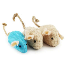 Load image into Gallery viewer, 6pcs/lot Mix Pet Toy Catnip Mice Cats Toys Fun Plush Mouse Cat Toy For Kitten Skitter Critters Cat Toy Value Pack
