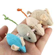 Load image into Gallery viewer, 6pcs/lot Mix Pet Toy Catnip Mice Cats Toys Fun Plush Mouse Cat Toy For Kitten Skitter Critters Cat Toy Value Pack
