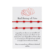 Load image into Gallery viewer, 6pcs/set Handmade Bracelets Braided Red Black Rope 7 Knots Lucky Jewelry Friendship Protection Bracelet Red Comfortable Bracelet Small Eye Bracelet For Kids

