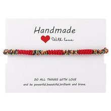 Load image into Gallery viewer, 6pcs/set Handmade Bracelets Braided Red Black Rope 7 Knots Lucky Jewelry Friendship Protection Bracelet Red Comfortable Bracelet Small Eye Bracelet For Kids
