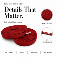 Load image into Gallery viewer, Xtra Stretch Flat Bread Laces
