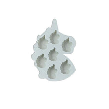 Load image into Gallery viewer, 7 Cells Cute Unicorn Silicone Cake Molds No Smell Food Grade Material For Candle, Fondant, Biscuit, Dessert, Chocolate Molds Mini Unicorn Head Ice Cube Tray, Unicorn Silicone Molds Set For Chocolate Candy Cake Cupcake Soap Baking
