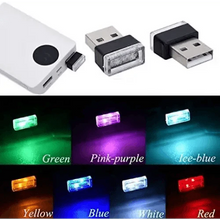 Load image into Gallery viewer, 7 Color Lights LED Mini USB Ambient Neon Interior Light Car Accessories Cars Gadgets Bright Colors

