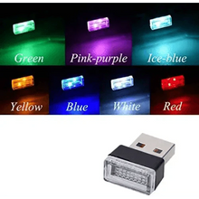 Load image into Gallery viewer, 7 Color Lights LED Mini USB Ambient Neon Interior Light Car Accessories Cars Gadgets Bright Colors

