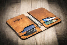 Load image into Gallery viewer, The Tyler Vertical Wallet - Saddle Tan
