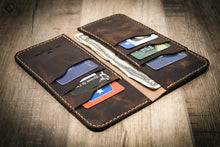 Load image into Gallery viewer, Western Long Wallet - Walnut Brown
