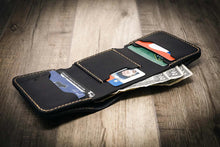 Load image into Gallery viewer, Western Trifold Wallet - Black
