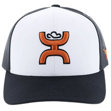 Load image into Gallery viewer, HOOey University of Texas Longhorns (Black/White/ Burnt Orange) - Trucker Cap
