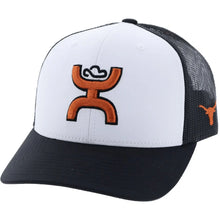 Load image into Gallery viewer, HOOey University of Texas Longhorns (Black/White/ Burnt Orange) - Trucker Cap
