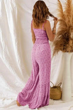 Load image into Gallery viewer, Smocked Printed : Wide Strap Jumpsuit
