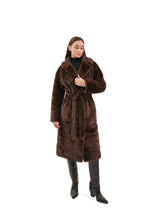 Load image into Gallery viewer, Faux Mink Effect Fur Coat
