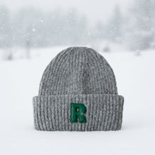 Load image into Gallery viewer, Loose Big-Head Woolen Cap with Letter Design — Oversize Winter Wool Hat
