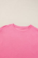 Load image into Gallery viewer, Solid Textured T-Shirt and Drawstring Pants Set
