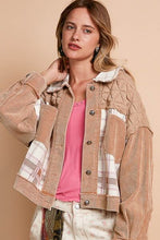 Load image into Gallery viewer, Women Retro Corduroy Jacquard Patchwork Button Up Jacket – Unique &amp; Stylish Outerwear
